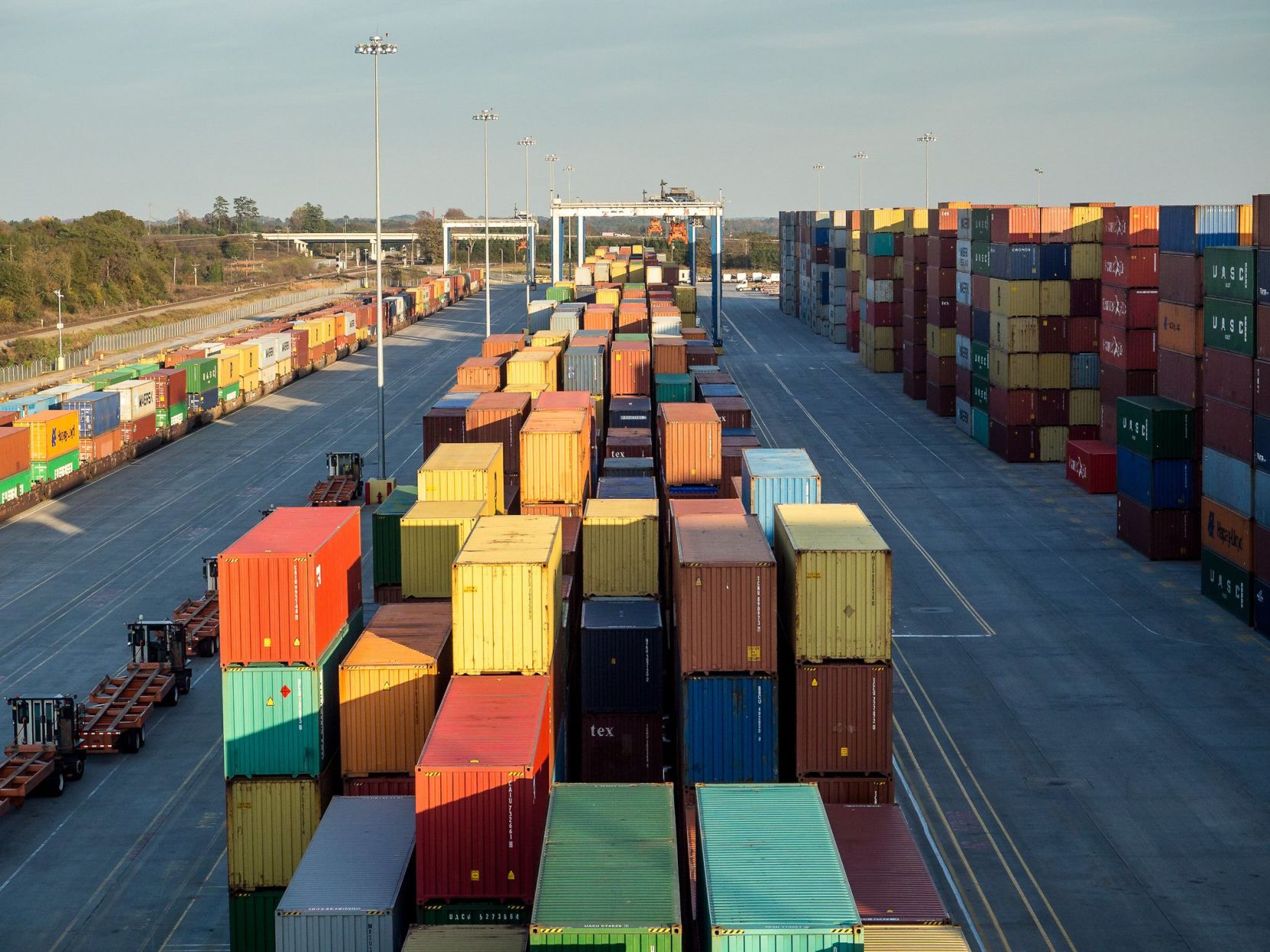 Cargo containers at Wando Welch